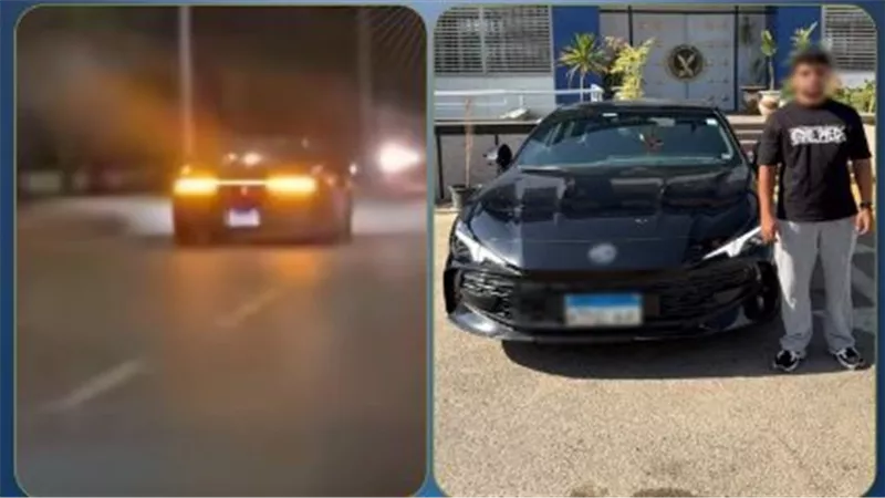 ضبط طالب بعد قيادته سيارة والتسبب في حادث وفراره بالشيخ زايد