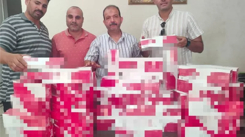 ضبط 1000 علبة سجائر و2000 لتر بنزين و2 طن نخالة مجهولة االمصدر بكفر الدوار 