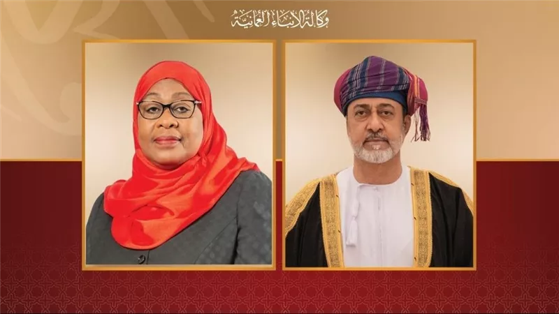 سلطان عمان يبعث برقية تعزية إلى رئيسة تنزانيا في وفاة زوجها