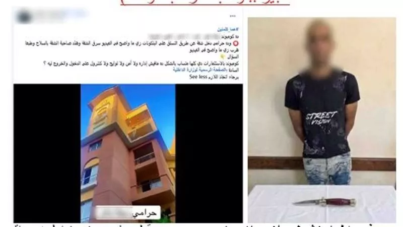 ضبط شخص لتسلقه شرفة منزل ومحاولة سرقتها وتهديد صاحبته بالجيزة
