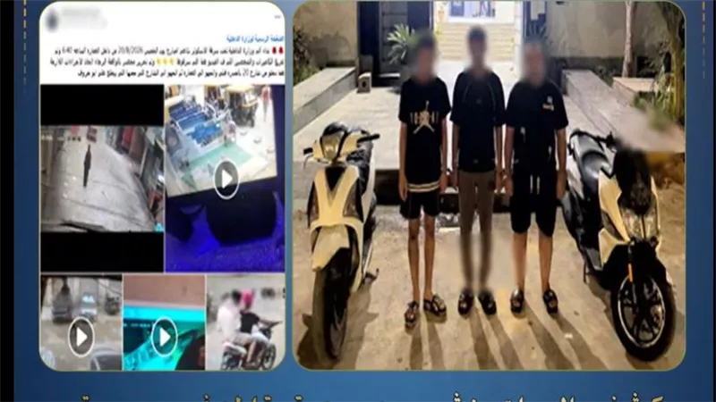 ضبط عاطلين سرقا دراجة نارية من عقار سكني بالإسكندرية