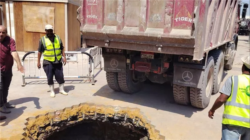 الأوقاف تعالج هبوط بمحيط مسجد الإمام الشافعي بالتنسيق مع أجهزة الدولة