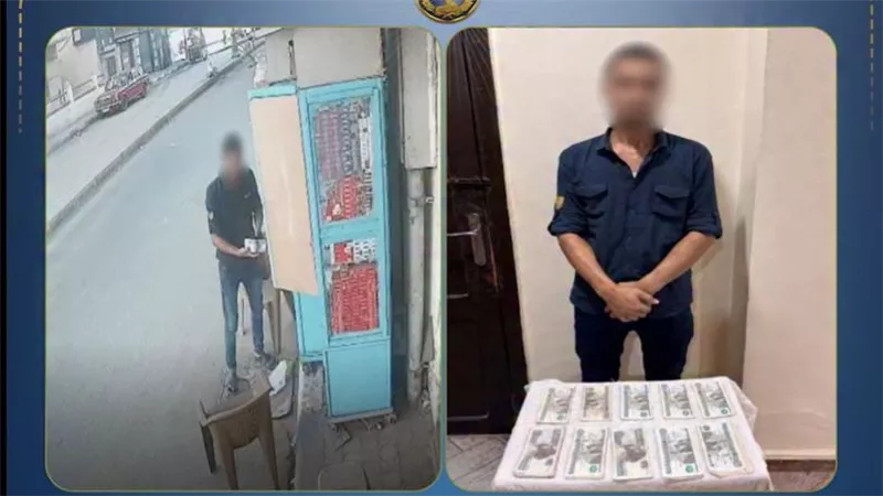 القبض علي عامل  بتهمة سرقة مبلغ مالى من كشك سجائر بالبحيرة