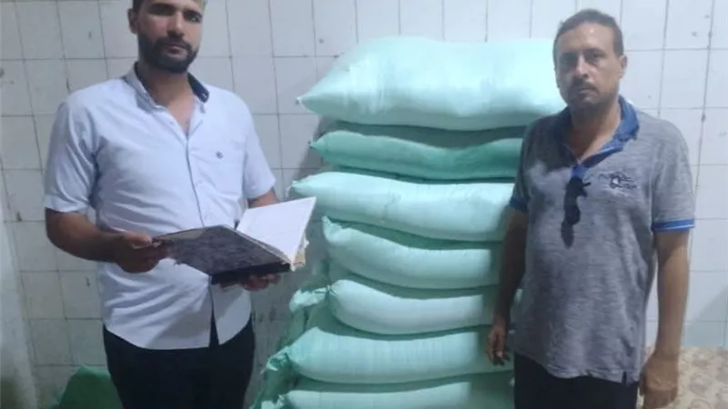 ضبط 36 شيكارة دقيق مدعم قبل بيعها بالسوق السوداء في حملة تموينية بكفر الدوار