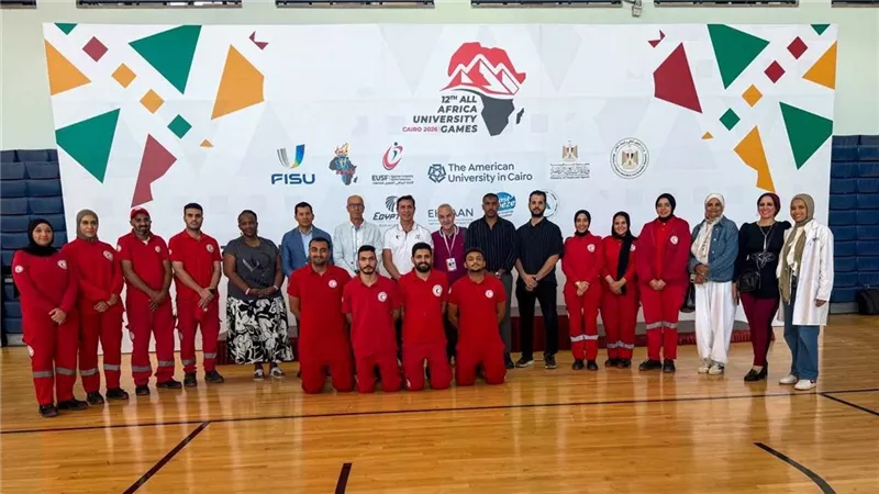 بمشاركة 18 دولة إفريقية ..الهلال الأحمر يؤمن دورة الألعاب«القاهرة 2026» بالفرق