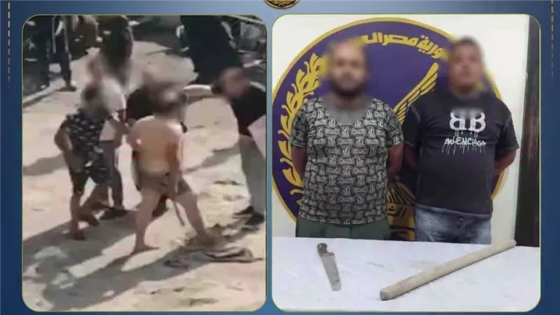 خناقة بسبب خلافات عائلية.. ضبط شخصين بعد تداول فيديو المشاجرة بالقليوبية