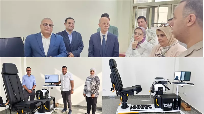 أفتتاح معمل بجامعة بنى سويف الأهلية ضمن اليوم العالمي للعلاج الطبيعي