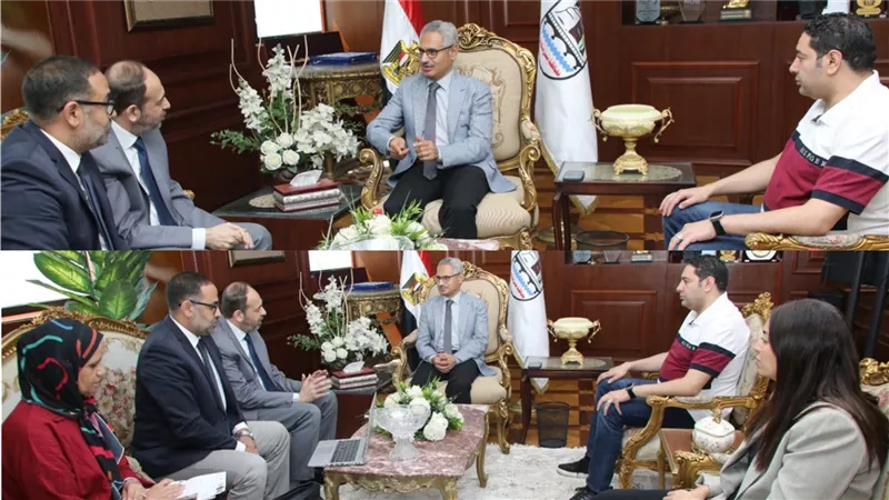 محافظ بني سويف يتابع جهود وأنشطة مشروع(IGGEI)التابع للأمم المتحدة للتنمية