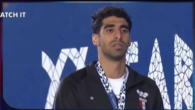 بعد تتويجه بذهبية البحر المتوسط.. السباح عبدالرحمن سامح: بكيت من هيبة النشيد الوطني