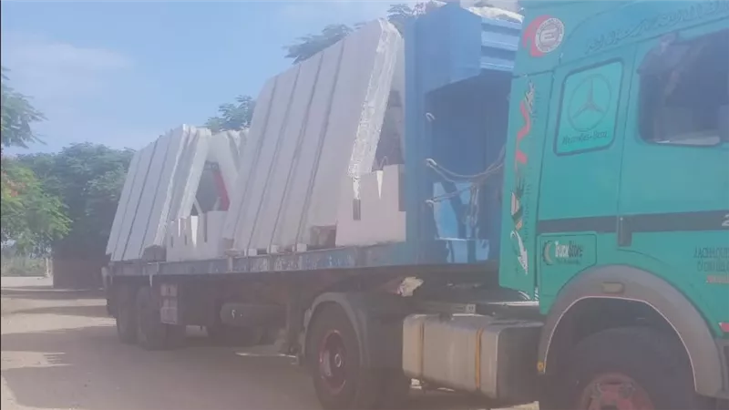 تركيب سور بنظام الفك والتركيب بطول 200 متر لمدرسة برقطا بالقليوبية 