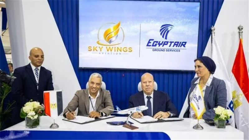 مصر للطيران للخدمات الأرضية تعزز شراكاتها باتفاق جديد مع Skywings Aviation