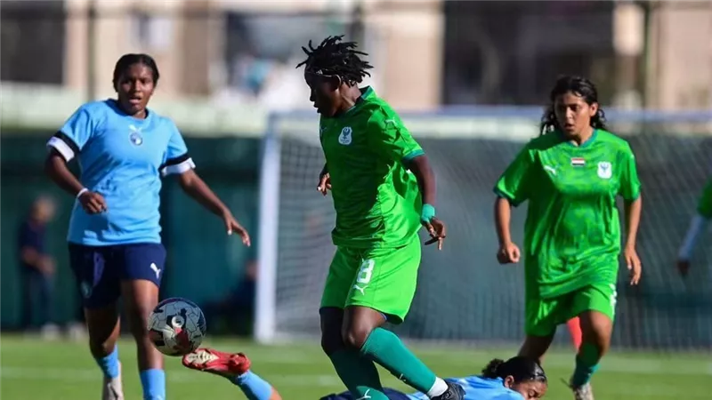 دوري الكرة النسائية.... المصري يفوز على بيراميدز بثلاثية للنيجيرية أونايس جودو