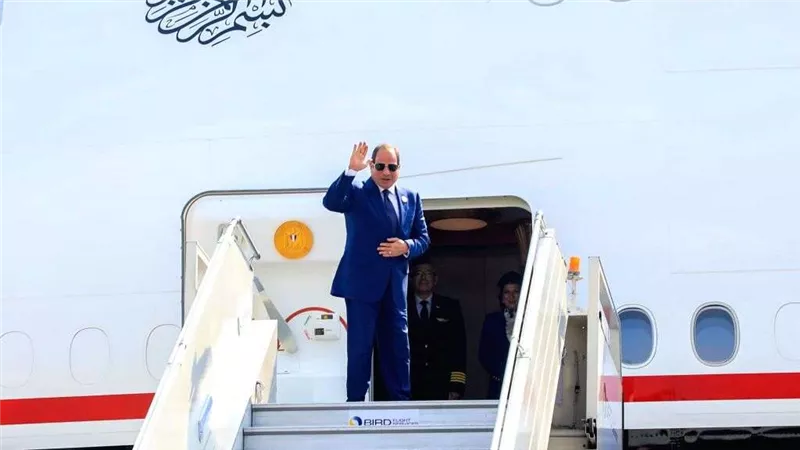 الرئيس السيسي يغادر الهند بعد مشاركته في مجموعة بريكس