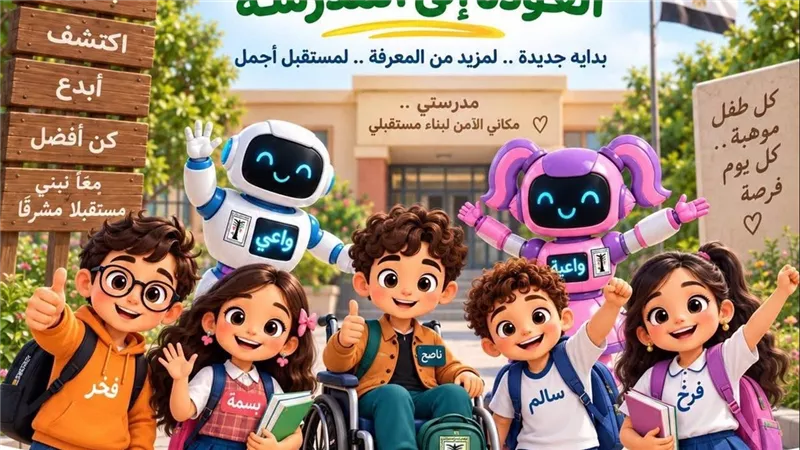الطفولة والأمومة يهنئ الأطفال بالعودة إلى المدارس ويؤكد أهمية توفير بيئة آمنة