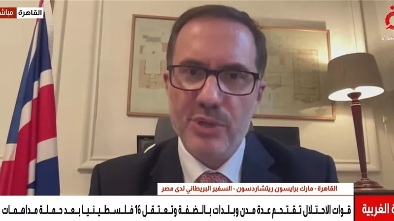 سفير بريطانيا بالقاهرة: مصر شريك أساسي في الحفاظ على فرص حل الدولتين