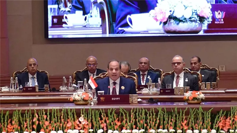 من قمة بريكس.. الرئيس السيسي: مصر مركز إقليمي لوجستي مستعد لربط قارات العالم