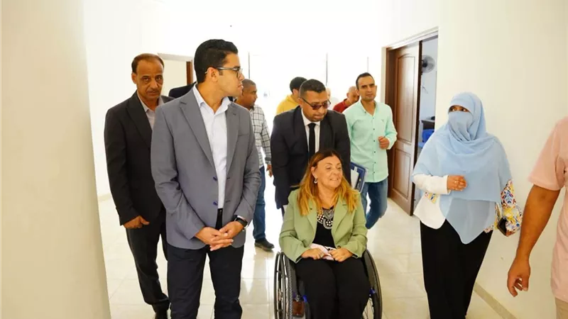 تفقد دار الرعاية النهاري للتوحد بمطروح