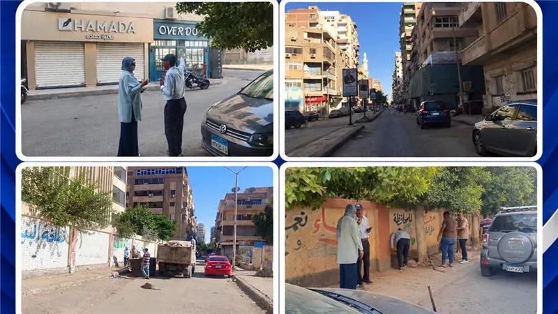 مبادرة «سويسنا أجمل بينا» ترفع كفاءة النظافة وتحسن المظهر العام بشارع الشهداء