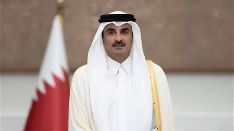 أمير قطر يعزي محمد بن راشد في وفاة الشيخ أحمد بن راشد آل مكتوم