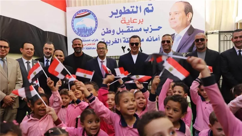 قيادات مستقبل وطن تتفقد مدرسة فيشا سليم في الغربية بعد تطويرها 