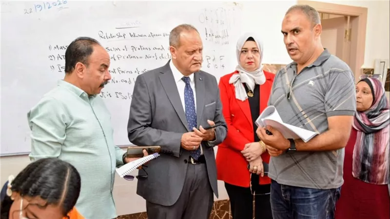  إحالة عددًا من المخالفات بمدرسة مكة المكرمة للشؤون القانونية ببورسعيد 