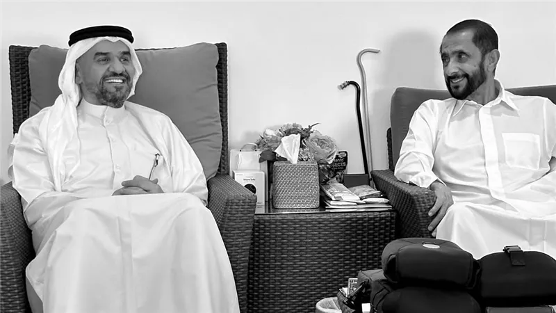 الشيخ أحمد بن راشد وحسين الجسمي