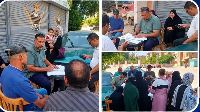 حملات مكثفة بحي فيصل بالسويس لتحصيل مستحقات الدولة وتعظيم الموارد