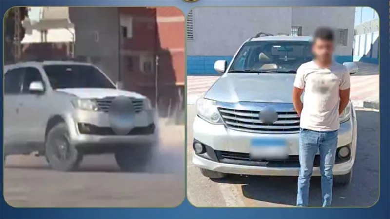 القبض على طالب ظهر في فيديو بحركات استعراضية بسيارة في الإسماعيلية