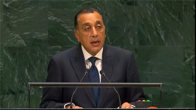 د. مصطفى مدبولي رئيس الوزراء أمام الأمم المتحدة 