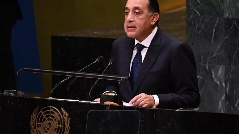 د. مصطفى مدبولي رئيس الوزراء أمام الأمم المتحدة 