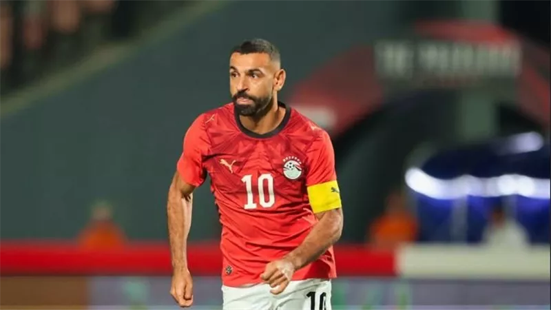 محمد صلاح مع منتخب مصر ضد أنجولا 2027