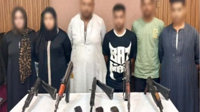 ضبط 7 أشخاص لظهورهم في فيديوهات الرقص بالأسلحة خلال حفل زفاف بقنا