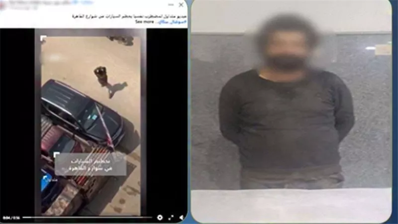هجوم مفاجئ في شوارع القاهرة.. تحطيم سيارات وضبط مرتكب الواقعة
