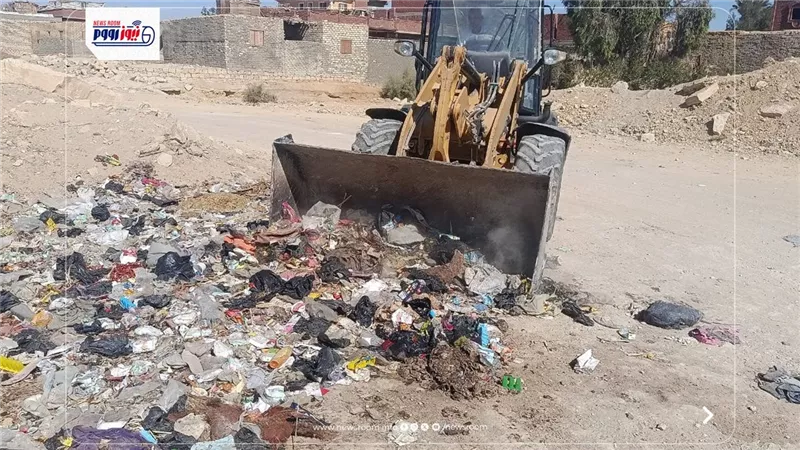 حملات للنظافة ورفع الإشغالات وتجميل الشوارع بمركزي سنورس ويوسف الصديق