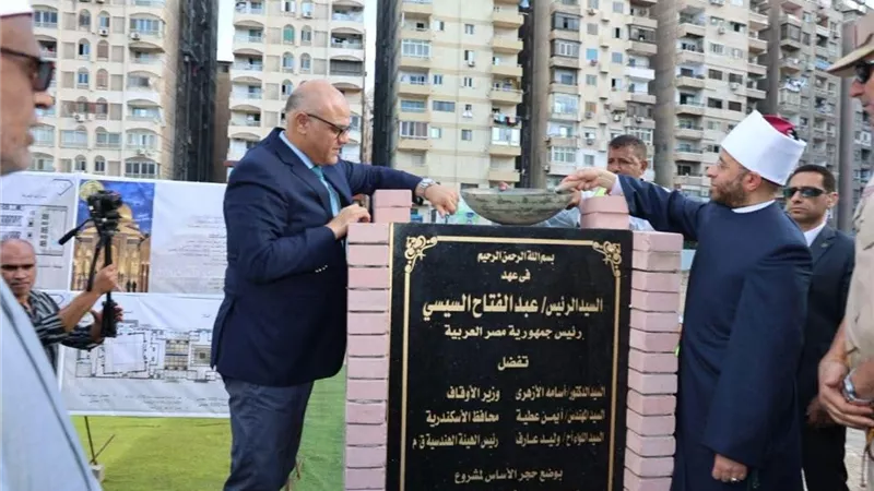 وضع حجر الأساس للمجمع بسموحة