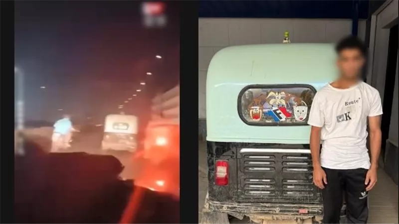 مطاردة مثيرة بشبرا الخيمة.. لص «توك توك» يواجه الشرطة ويسقط فردين أرضًا