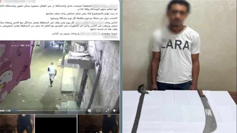 ضبط عاطل بالغربية لاتهامه بممارسة أعمال البلطجة وترويج صور أسلحة مفبركة