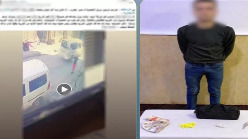 ضبط لص بالإسكندرية 