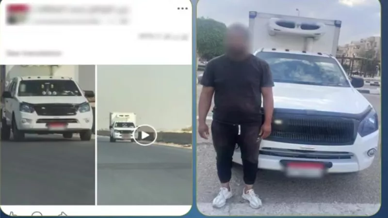 «اختصر الطريق سير عكس الاتجاه».. ضبط قائد ربع نقل بالقليوبية