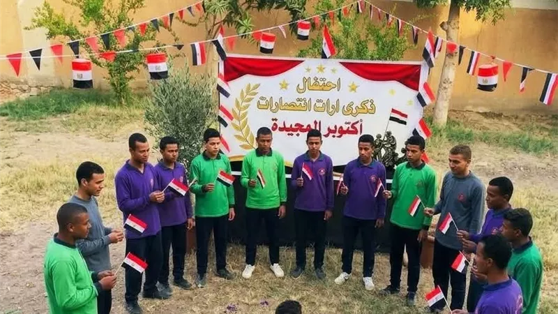 برعاية محافظ أسوان إحتفالات مدارس اسوان بإنتصارات اكتوبر