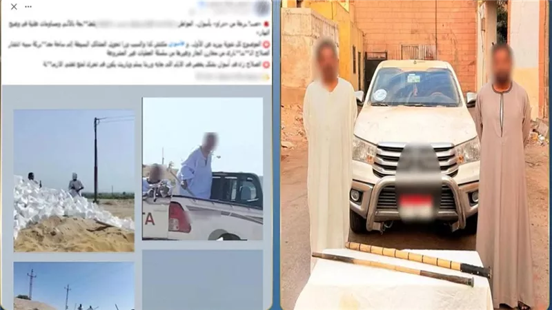 ضرب نار بسبب أرض زراعية بأسوان.. ضبط شقيق المتهم وابن عمه بسيارة ربع نقل