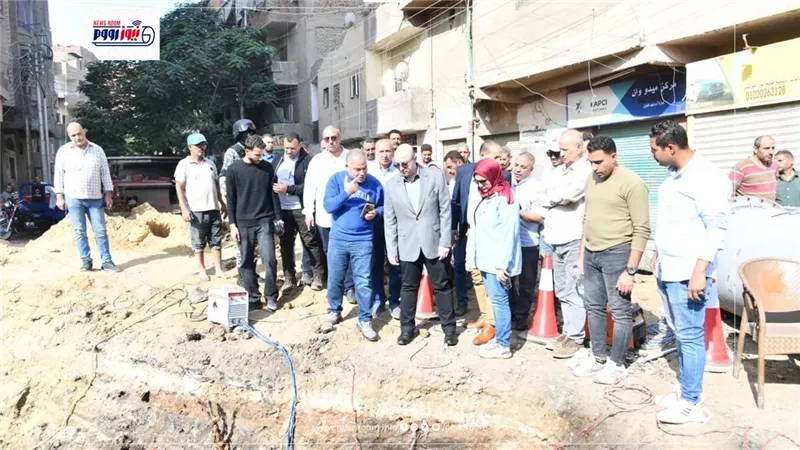 محافظ الفيوم يتفقد أعمال إحلال وتجديد خط مياه الشرب بمنطقة المدابغ