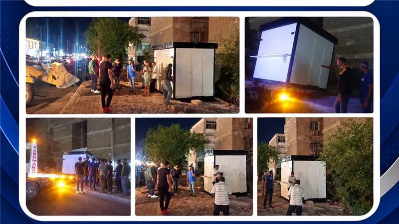 إزالة فورية لكشك مخالف بشارع الجيش في حي فيصل بالسويس