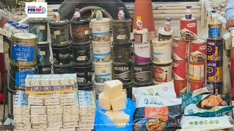 ضبط 360 علبة بويات و390 عبوة عطور ومستحضرات تجميل منتهية الصلاحية بالفيوم