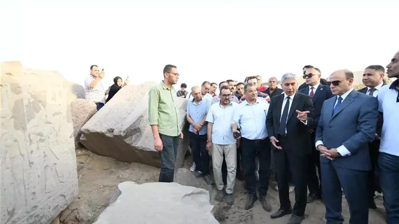 وزير السياحة ومحافظ الغربية يتفقدان معبد بهبيت الحجارة لبحث سبل تطويره 
