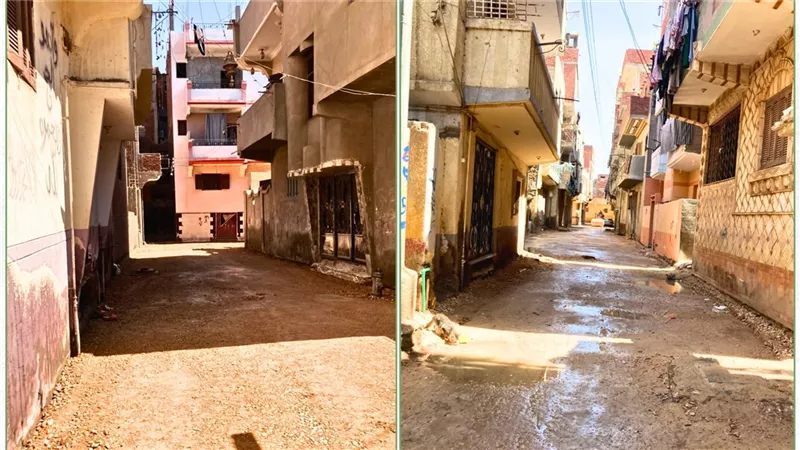 محافظ المنوفية يتابع أعمال الرصف النهائية بشـــارع البنك الزراعي بسرس الليان 