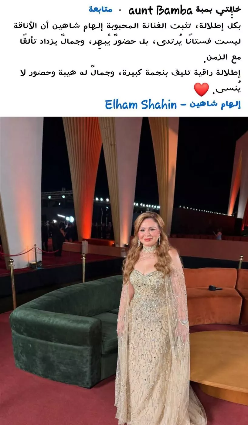 إشادات بآراء إلهام شاهين