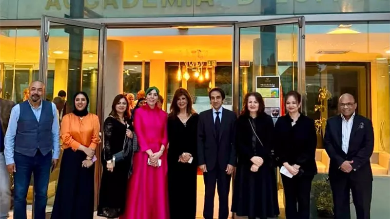 بسام راضي يفتتح معرض الفنانين المصريين بالأكاديمية المصرية في روما