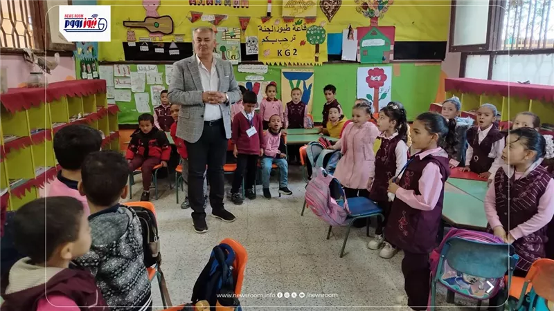 متابعات ميدانية مكثفة بإدارة أبشواي التعليمية لمتابعة الانضباط والارتقاء بجودة التعليم