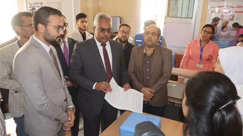 نائب محافظ سوهاج يتابع انطلاق الحملة القومية للتطعيم ضد مرض الحصبة